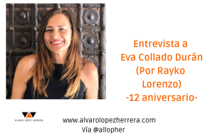 Entrevista a Eva Collado Durán para celebrar el 12 aniversario